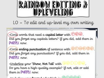 Rainbow Editing Sheet