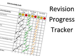 wwi revision progress tracker by ellielbrown teaching resources tes