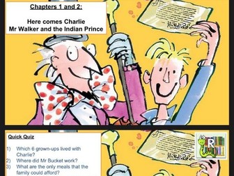 Charlie and the Chocolate Factory VIPERS powerpoints all chapters