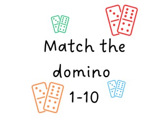 Matching domino Number mats