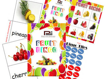 Fruit Bingo - Fun Game For Children's Vocabulary