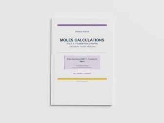 Moles Calculations - AQA GCSE Chemistry Practice Book