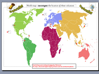 What is a volcano?  Volcanoes around the world.