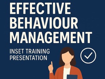 Effective Behaviour Management – INSET Training