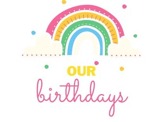 Rainbows Birthday Display Pack