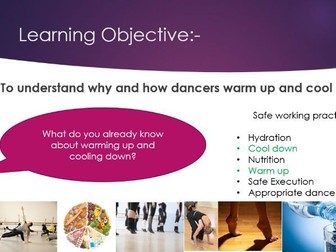 GCSE Dance - Safe working practice PowerPoints