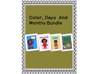 Colors,Days Of The Week And Months Of The Year Bundle