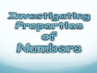 Properties of Numbers