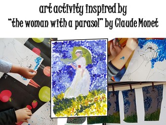 Impressionist painting activity Monet style