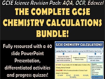 Calculations GCSE Chemistry Revision Bundle