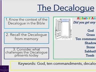 10 Commandments/The Decalogue