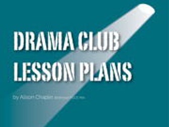 Drama Club Lesson Plans No Prep Drama Lessons
