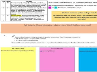 OCR GCSE PE Revision for 6 mark questions
