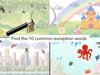 Common Exception Words Game