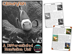 Differentiated Nonfiction Unit: Clownfish
