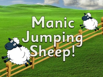 Jumping Sheep! A manic sheep counting game.