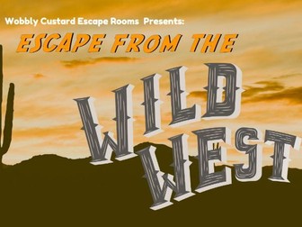 National Fitness Day - Active Escape Room - Escape from the Wild West