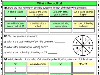 GCSE Basic Probability (Resit Focus)