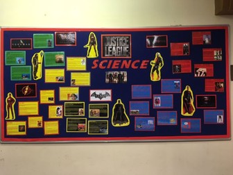 JUSTICE LEAGUE Science- Classroom Display