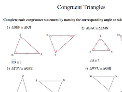 GCSE Maths Congruent Triangles Revision | Teaching Resources