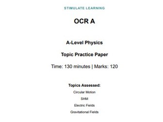 OCR A-Level Physics Fields & Motion Paper