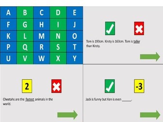 Comparatives and Superlatives Editable review game