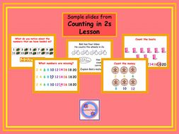 Counting in 2s - Complete Lesson by HappinessTeacher | Teaching Resources