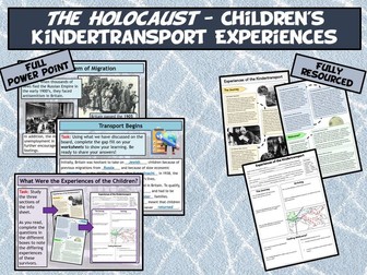 Holocaust L6 - Children's Kindertransport Experiences