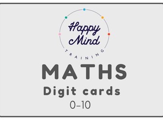 Accessible Digit Cards (0-10)