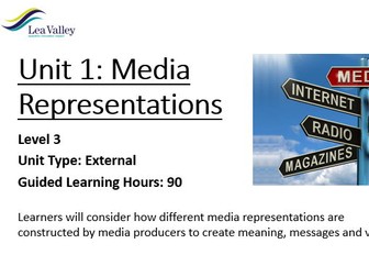 BTEC Level 3 National - Creative Digital Media Production Unit 1