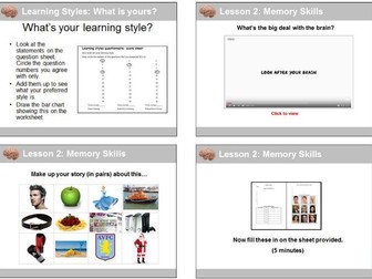 Study Skills: Learning Styles and Memory Strategies
