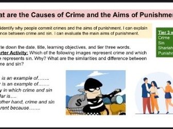 L2- Causes of Crime/ Aims of punishment (Issues of Good and Evil)