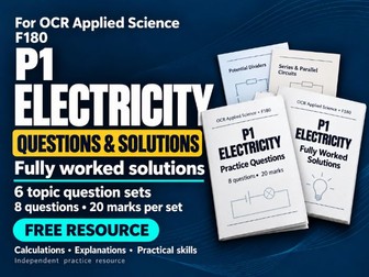 OCR AAQ Applied Science - F180 P1 Practice Questions