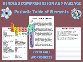 Exploring the Periodic Table: Engaging Reading Passage & Thought-Provoking Questions