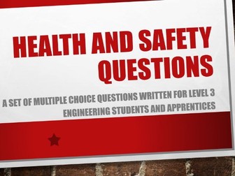 Engineering Health and Safety Questions - Multiple Choice
