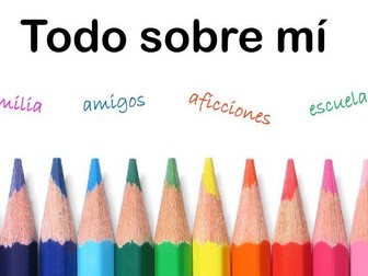 Spanish 'All about me' lesson bundle
