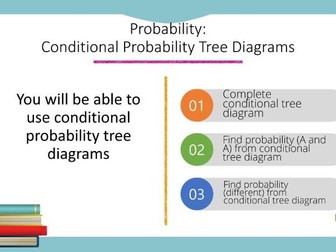 Probability: Conditional Probability Tree Diagrams Powerpoint (Higher GCSE)