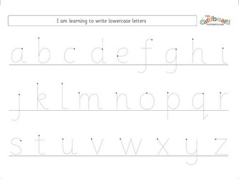 Alphabet and Number Formation Sheets