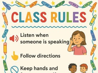 Class rules poster