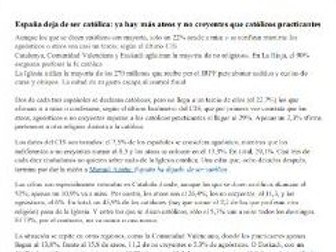 Article with comprehension questions and answers