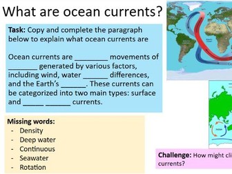 Climate Change and Ocean Currents