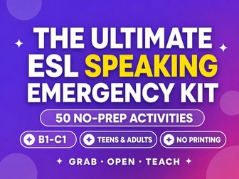 50 No-Prep ESL Speaking Activities B1-C1