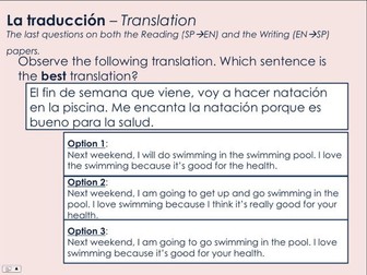 KS4 Spanish- Developing Translation Skills for GCSE (Edexcel & AQA)
