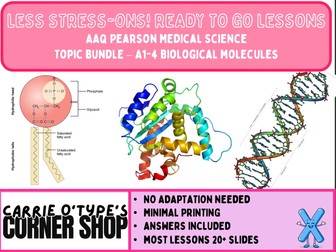 AAQ Pearson Medical Science - A1-4 Biological Molecules