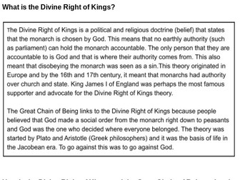 Macbeth Diving Right of Kings context information