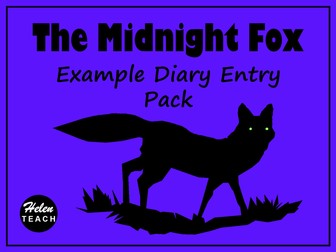 The Midnight Fox Diary Entry Model Text Pack