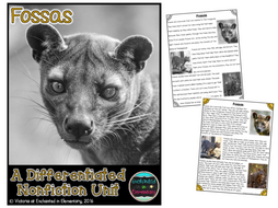 Differentiated Nonfiction Unit: Fossa