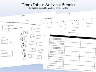 Times Table Resource Bundle