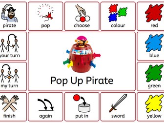 Pop Up Pirate Communication Board