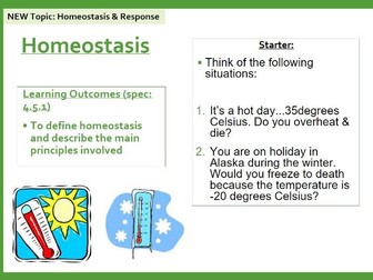 Homeostasis AQA Science (Biology) GCSE